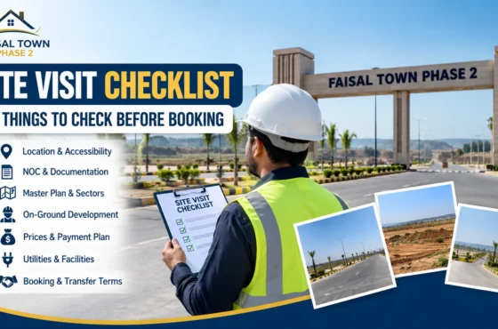 Faisal Town Phase 2 Site Visit Checklist